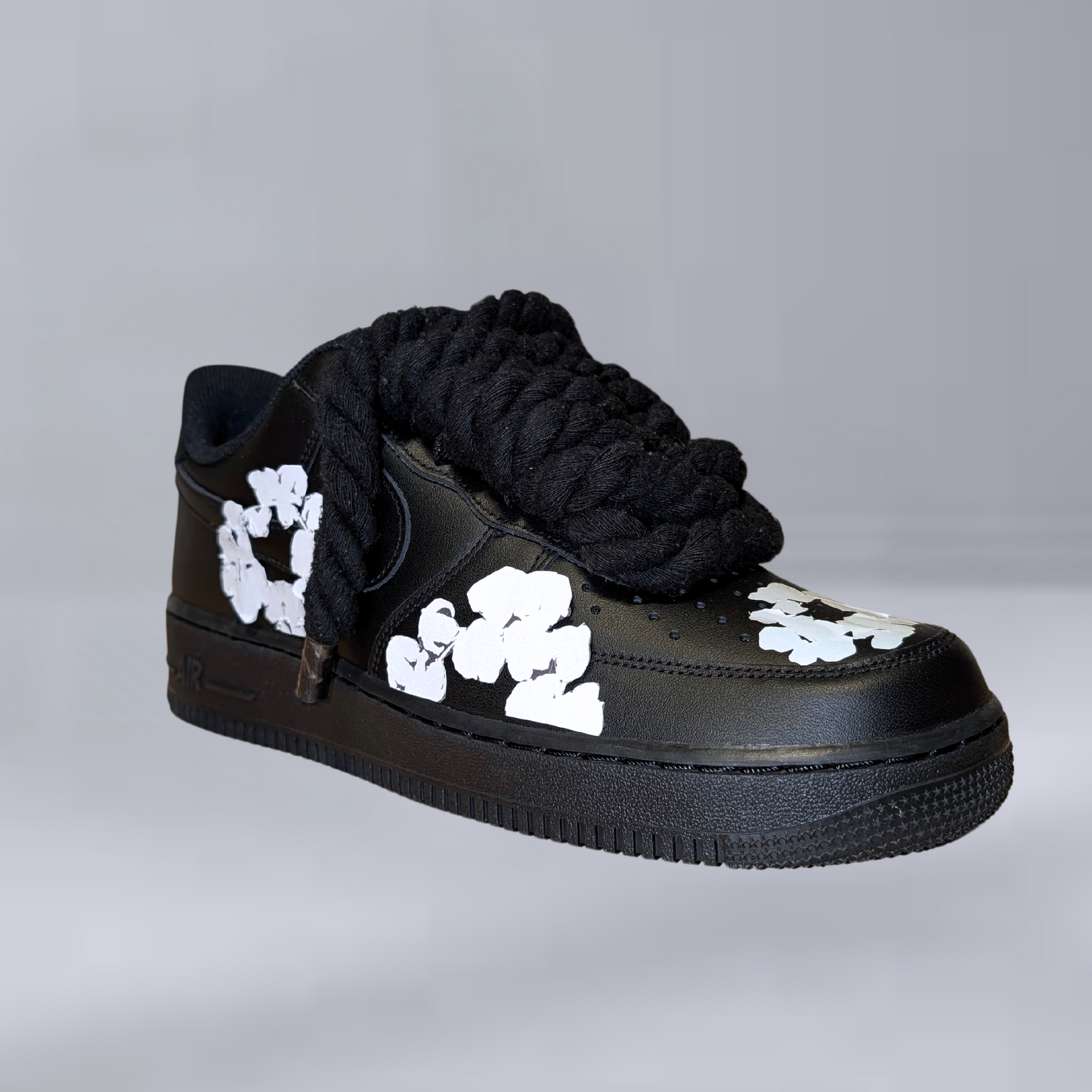 AF1 Czarne | Denim Rope Forces