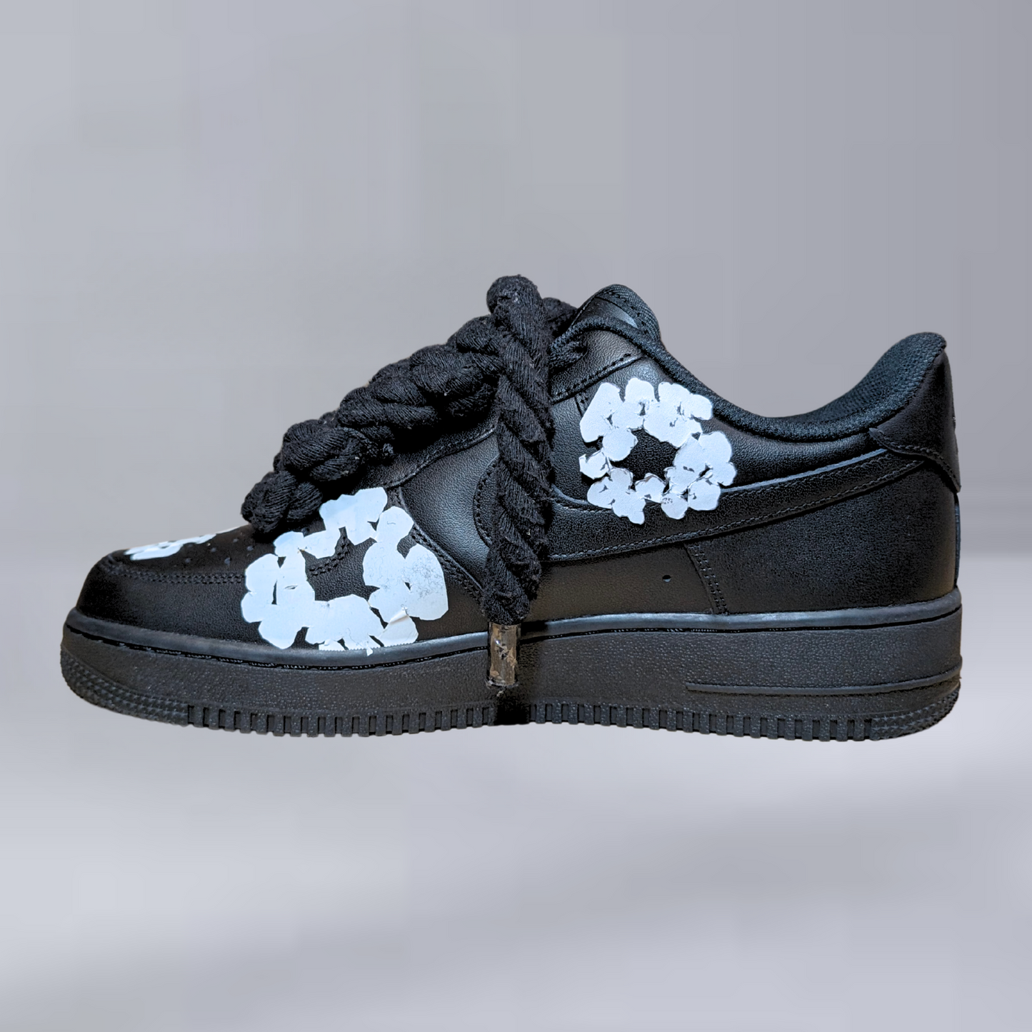 AF1 Czarne | Denim Rope Forces